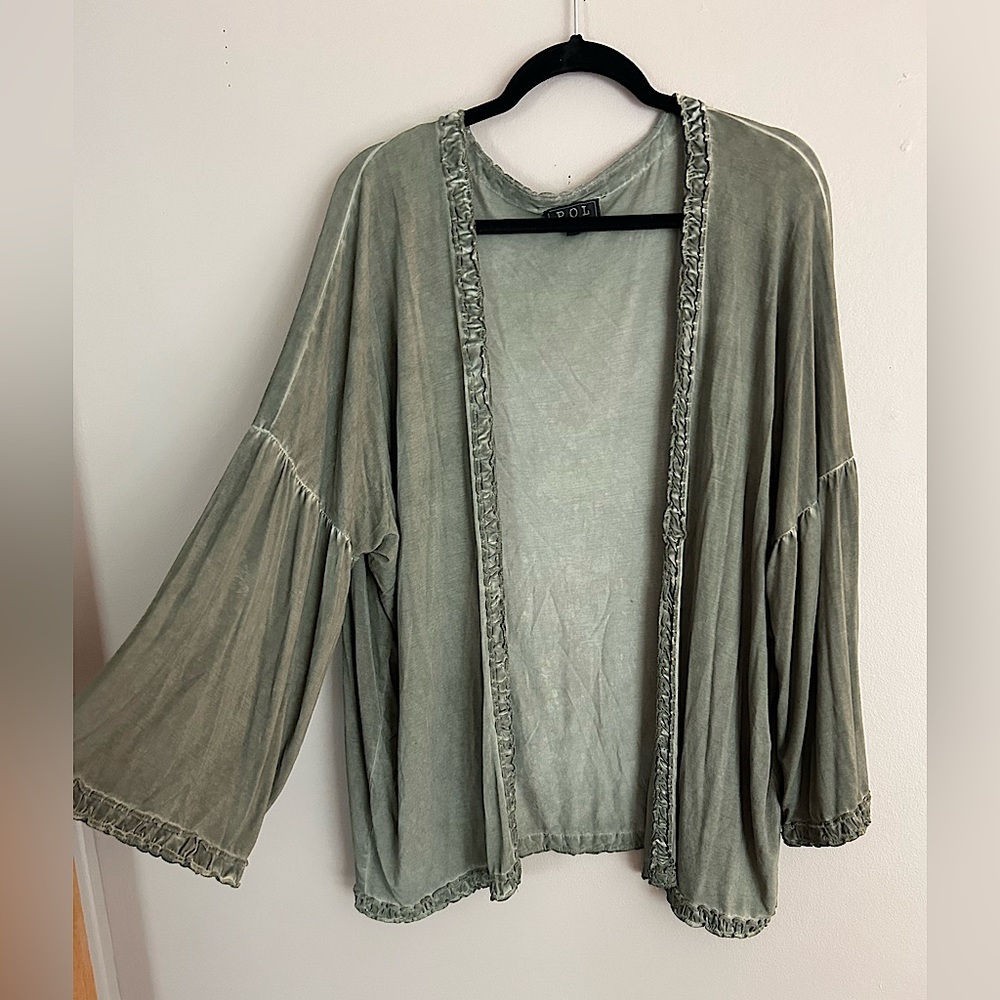 Worn once! Boho peasant sleeve cardigan